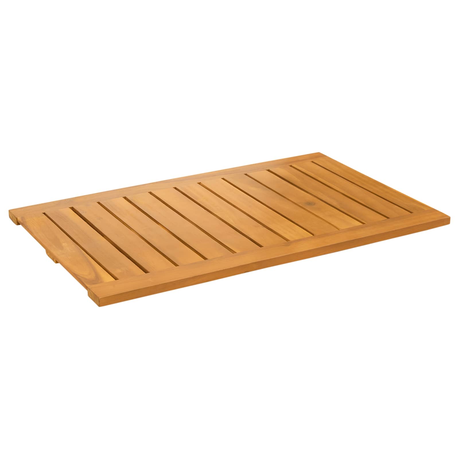 Tappeto da bagno Marrone 80 x 50 cm Legno di Acacia Massello