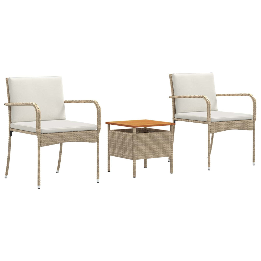 Set da giardino Beige polyrattan