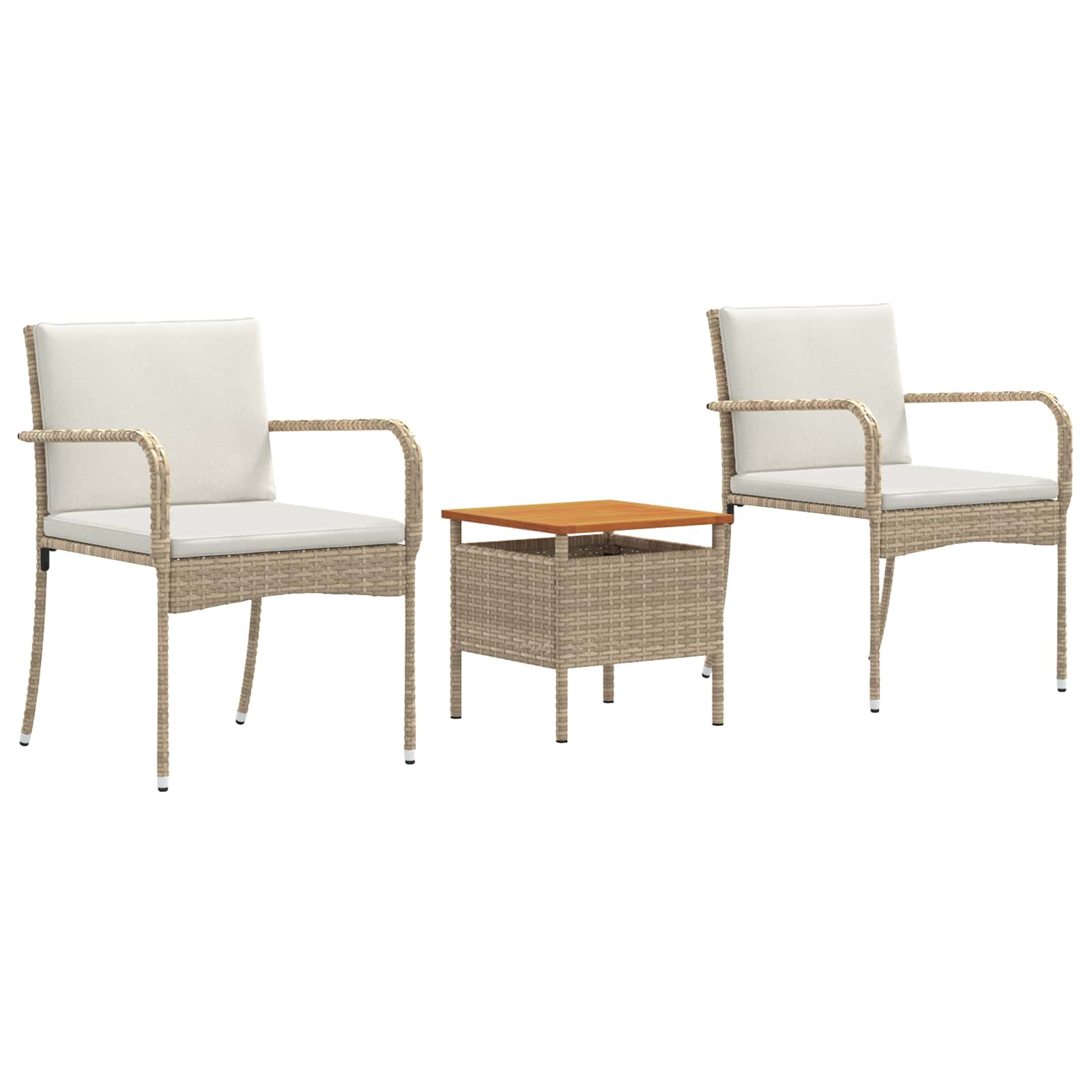 Set da giardino Beige polyrattan