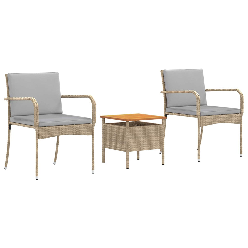 Set da giardino Beige polyrattan