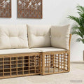 Modulo Divano Angolare da Esterno Naturale polyrattan