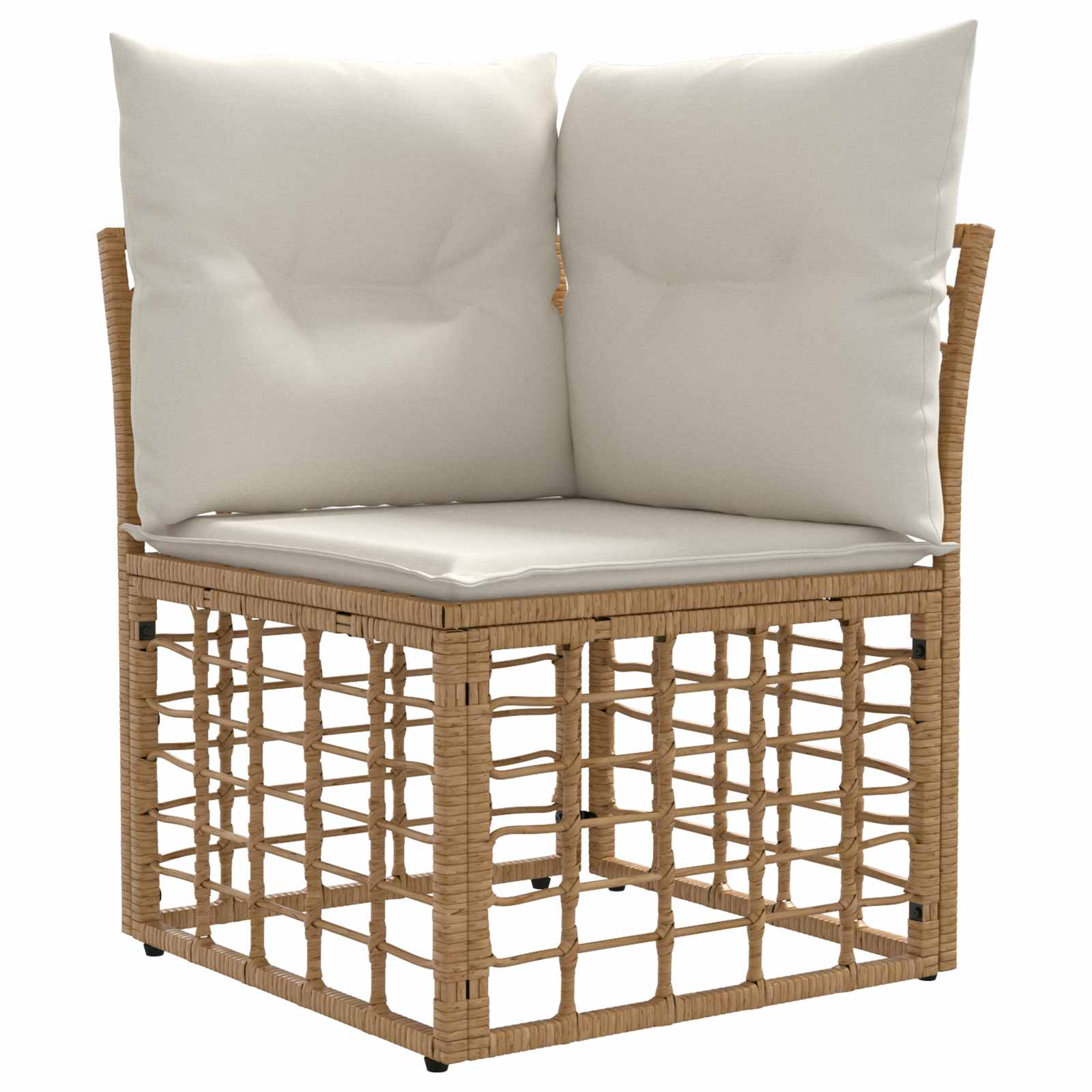 Modulo Divano Angolare da Esterno Naturale polyrattan