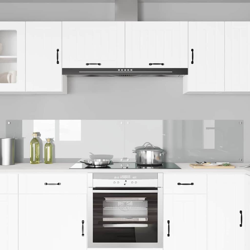 Schienale da cucina 2 pz Trasparente 110 x 40 cm