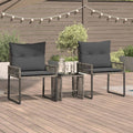 Set di Mobili da Esterno 7 pz Grigio e Grigio Scuro polyrattan