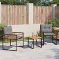 Set di Mobili da Esterno 3 pz Grigio chiaro