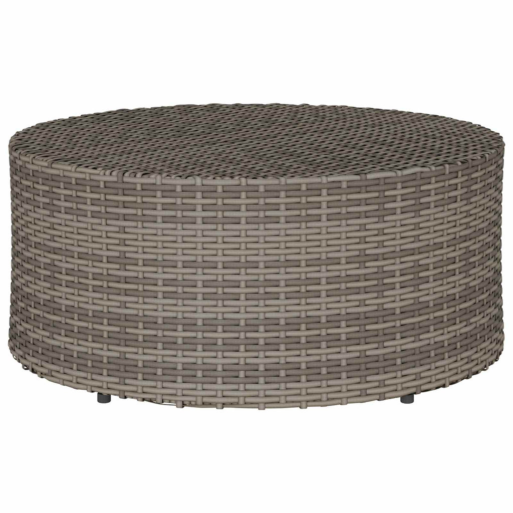 Tavolino da caffè da esterno Grigio Ø 68 x 30 cm polyrattan