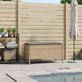 Poggiapiedi da Giardino Beige e Grigio Chiaro 80 x 38 x 42 cm