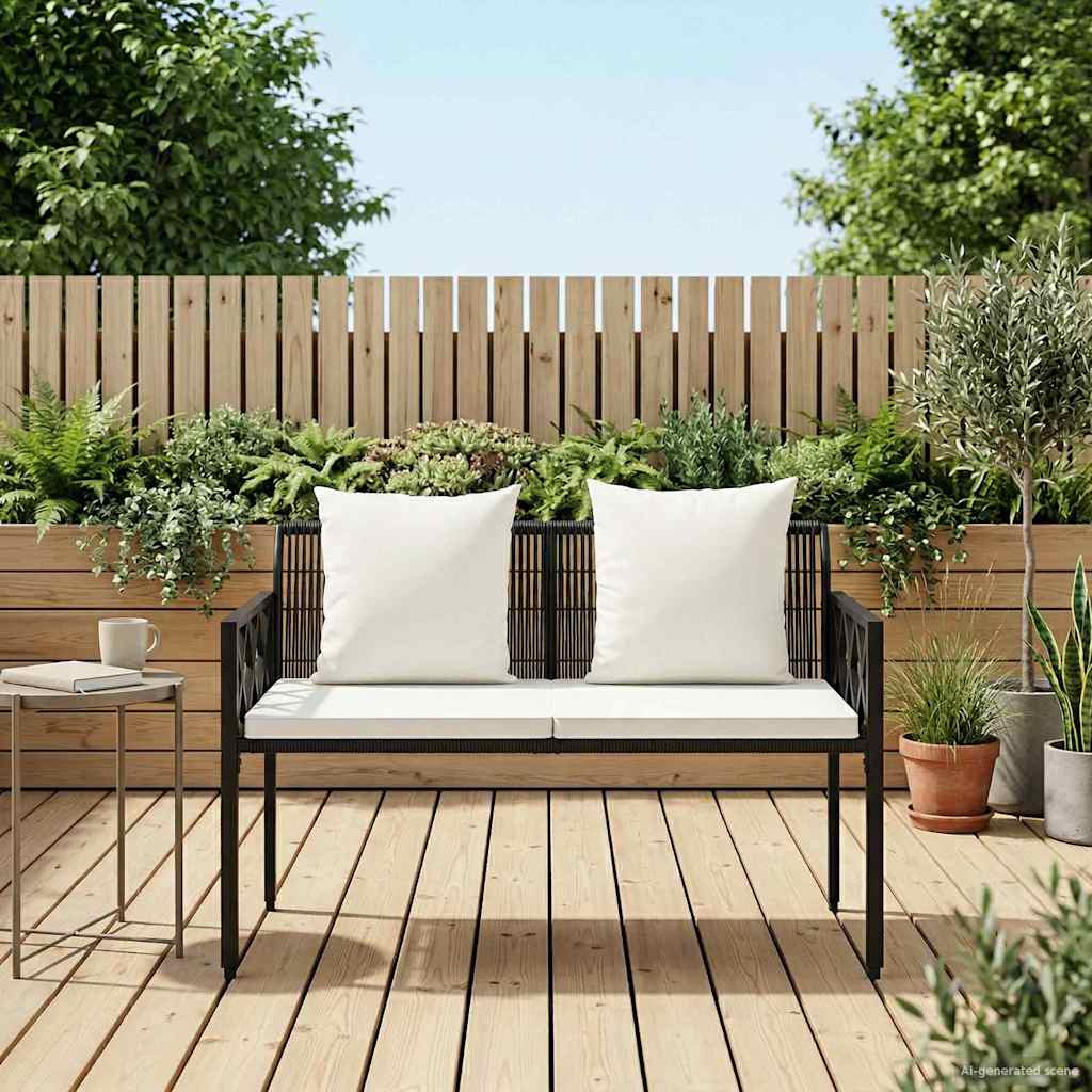 Panchine da esterno 2 -Seater 116 x 56 x 75 cm polyrattan