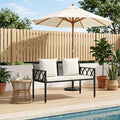 Panchine da esterno 2 -Seater 116 x 56 x 75 cm polyrattan