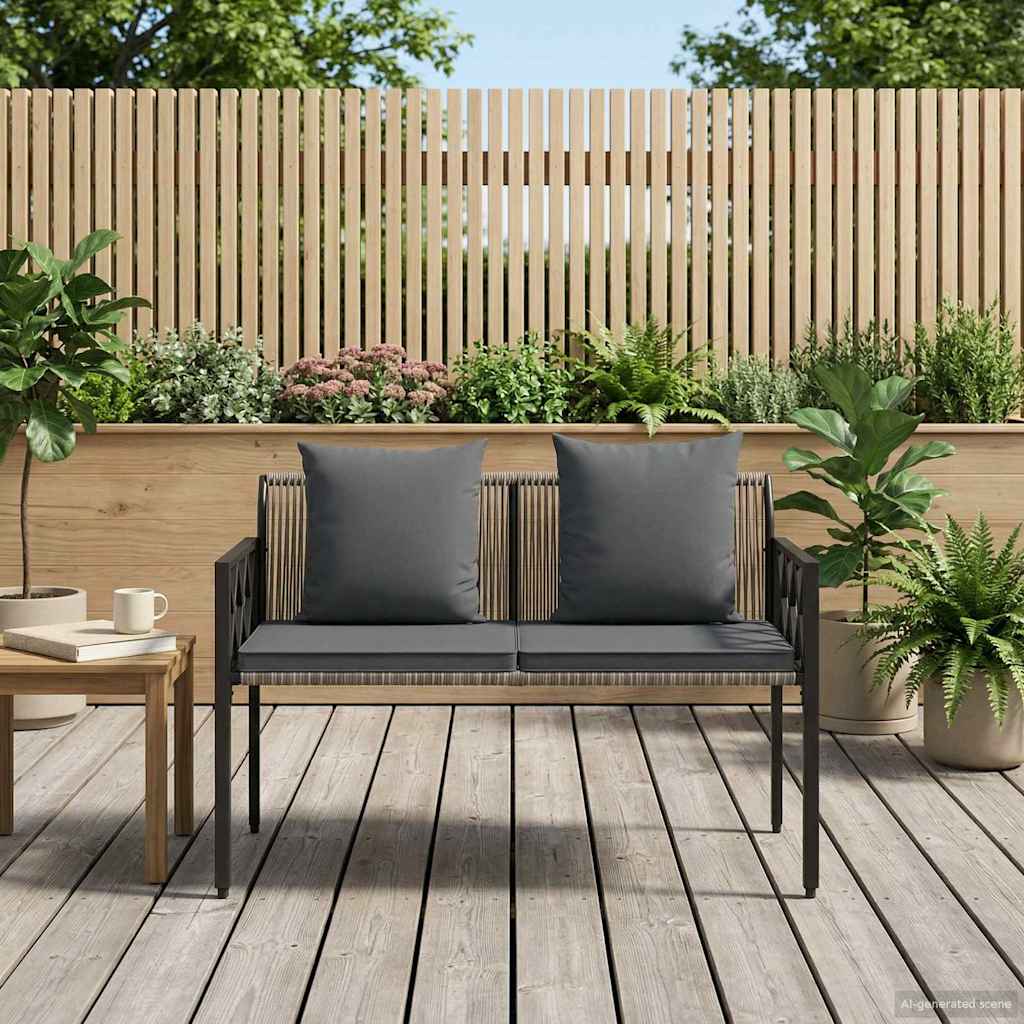 Panchine da esterno 2 -Seater 116 x 56 x 75 cm polyrattan