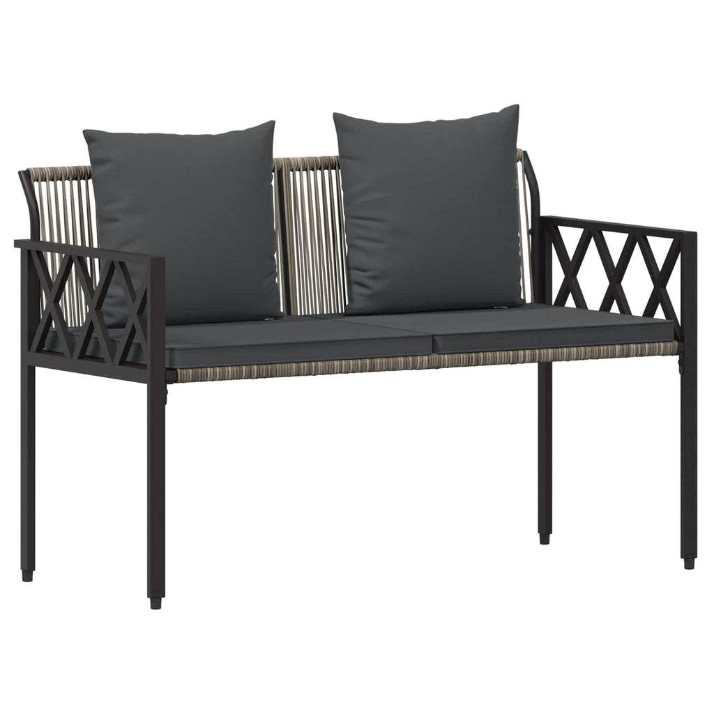 Panchine da esterno 2 -Seater 116 x 56 x 75 cm polyrattan