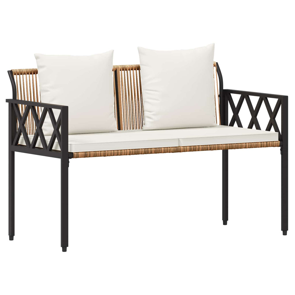 Panchine da esterno 2 -Seater 116 x 56 x 75 cm polyrattan