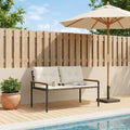 Panchina da esterno 2 -Seater 116 x 67,5 x 72 cm polyrattan