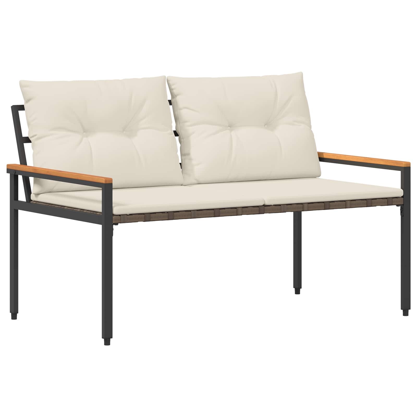Panchina da esterno 2 -Seater 116 x 67,5 x 72 cm polyrattan