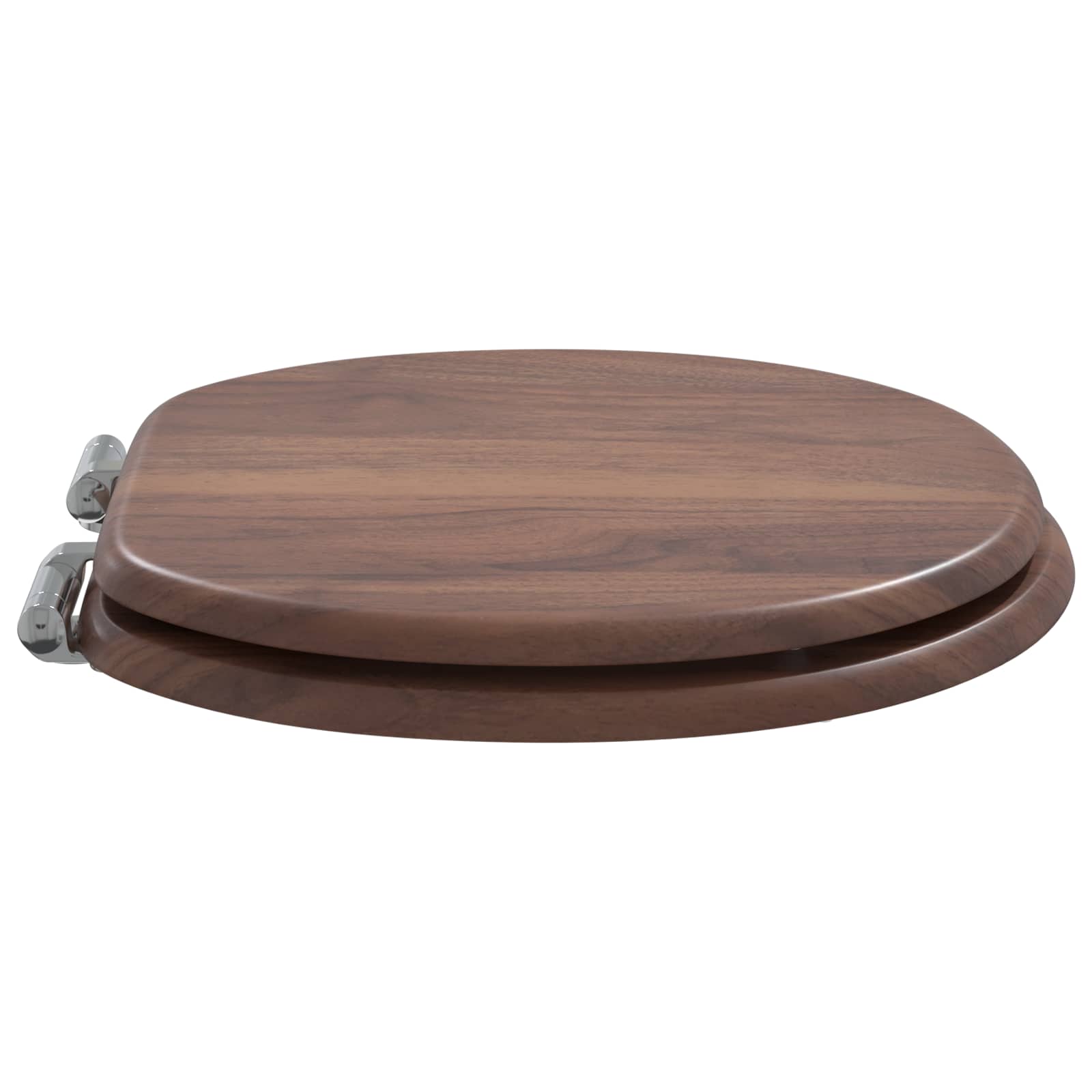 Sedile per toilette con chiusura morbida Marrone 44 x 38 cm