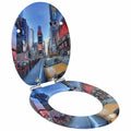 Sedile per toilette con chiusura morbida Multicolore 44 x 38 cm