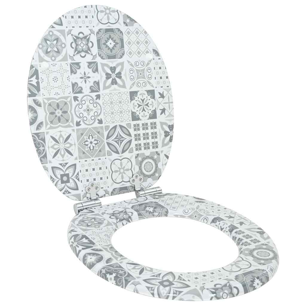 Sedile per toilette con chiusura morbida 44 x 38 cm
