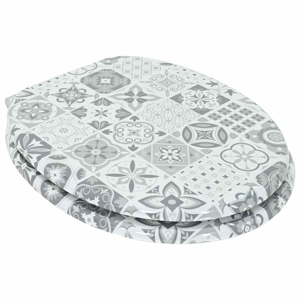 Sedile per toilette con chiusura morbida 44 x 38 cm