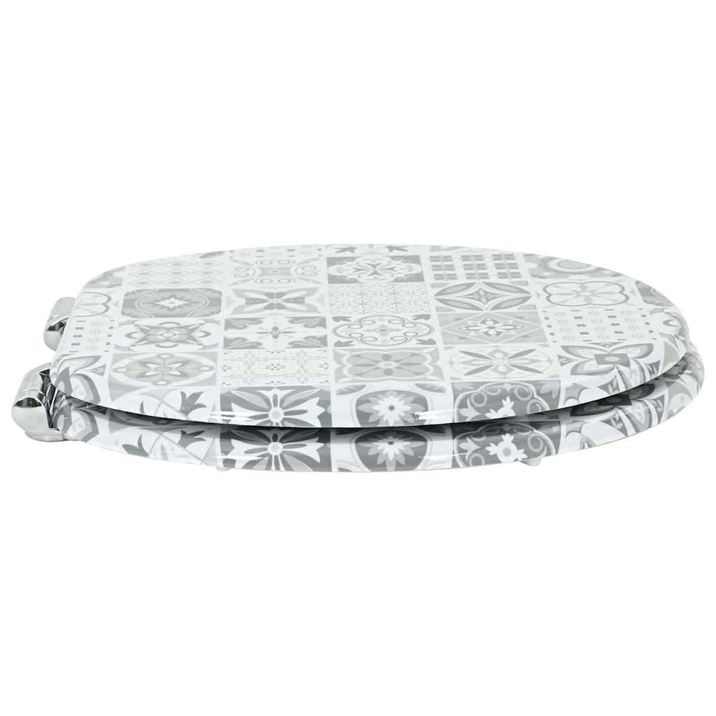 Sedile per toilette con chiusura morbida 44 x 38 cm