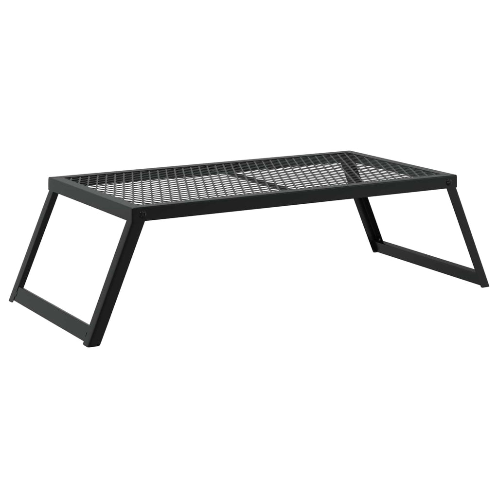 Griglia da Campeggio Pieghevole Nero 58 x 31 x 2 cm
