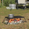 Griglia da Campeggio Pieghevole Nero 31,5 x 26,5 x 4 cm