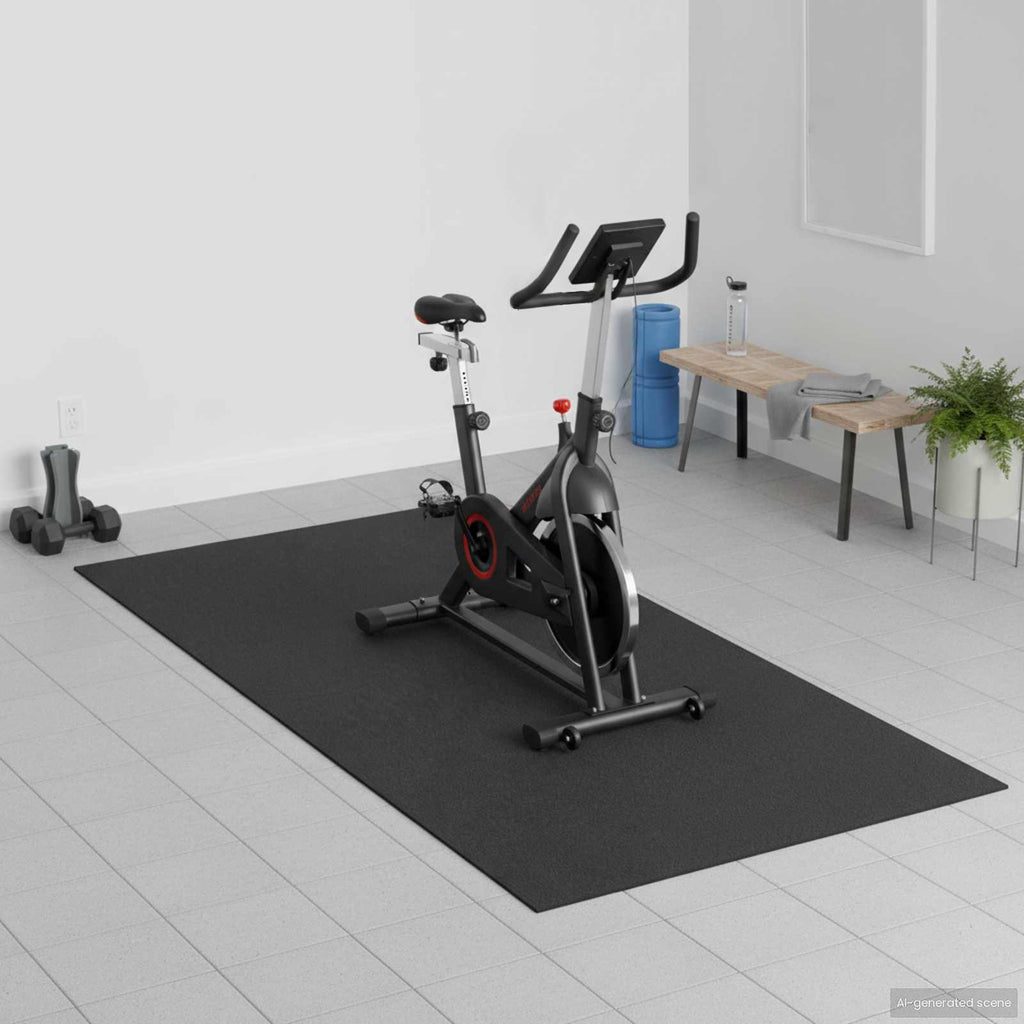 Tappetino di Protezione Sportiva Nero 150 x 75 x 0,6 cm