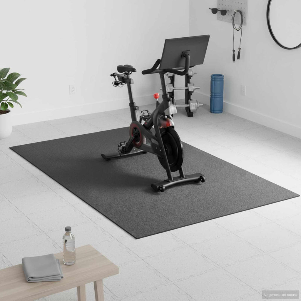Tappetino di Protezione Sportiva Nero 183 x 122 x 0,6 cm