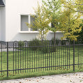 Recinzione ad arco a picchetto DRONTEN 200 x 130 cm Nero