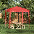 Tenda Party 200 x 200 x 240 cm Rosso PE e Acciaio