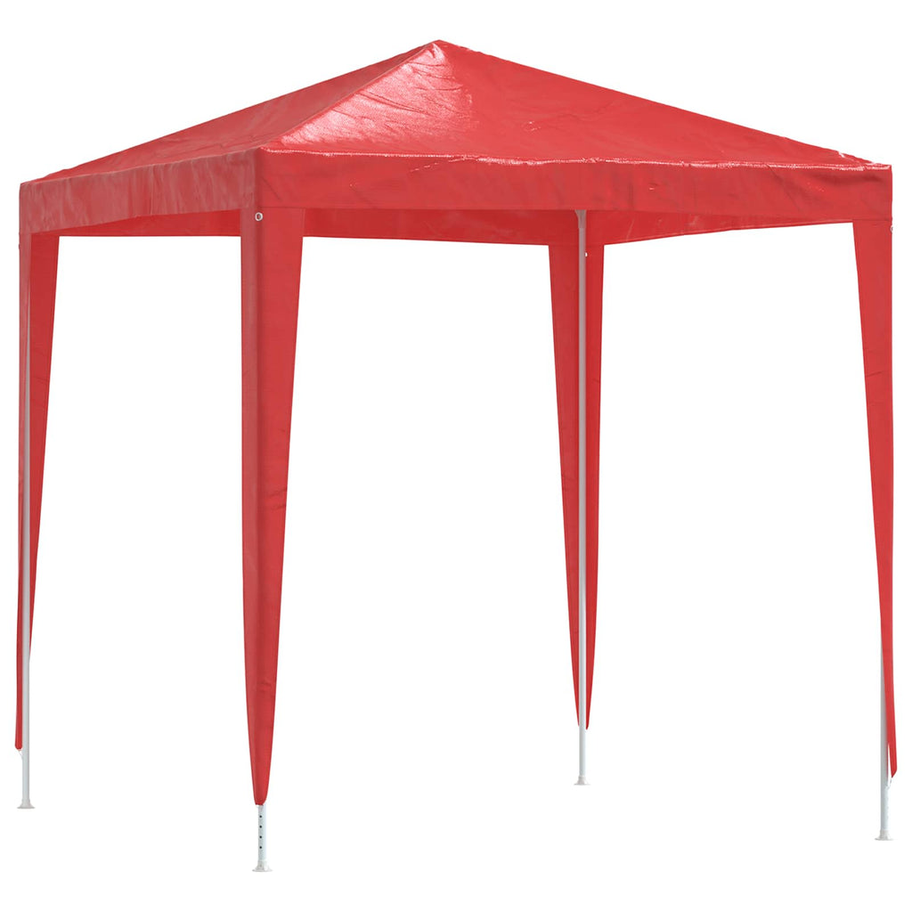 Tenda Party 200 x 200 x 240 cm Rosso PE e Acciaio