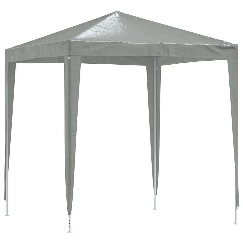 Tenda Party 200 x 200 x 240 cm Grigio Chiaro PE e Acciaio