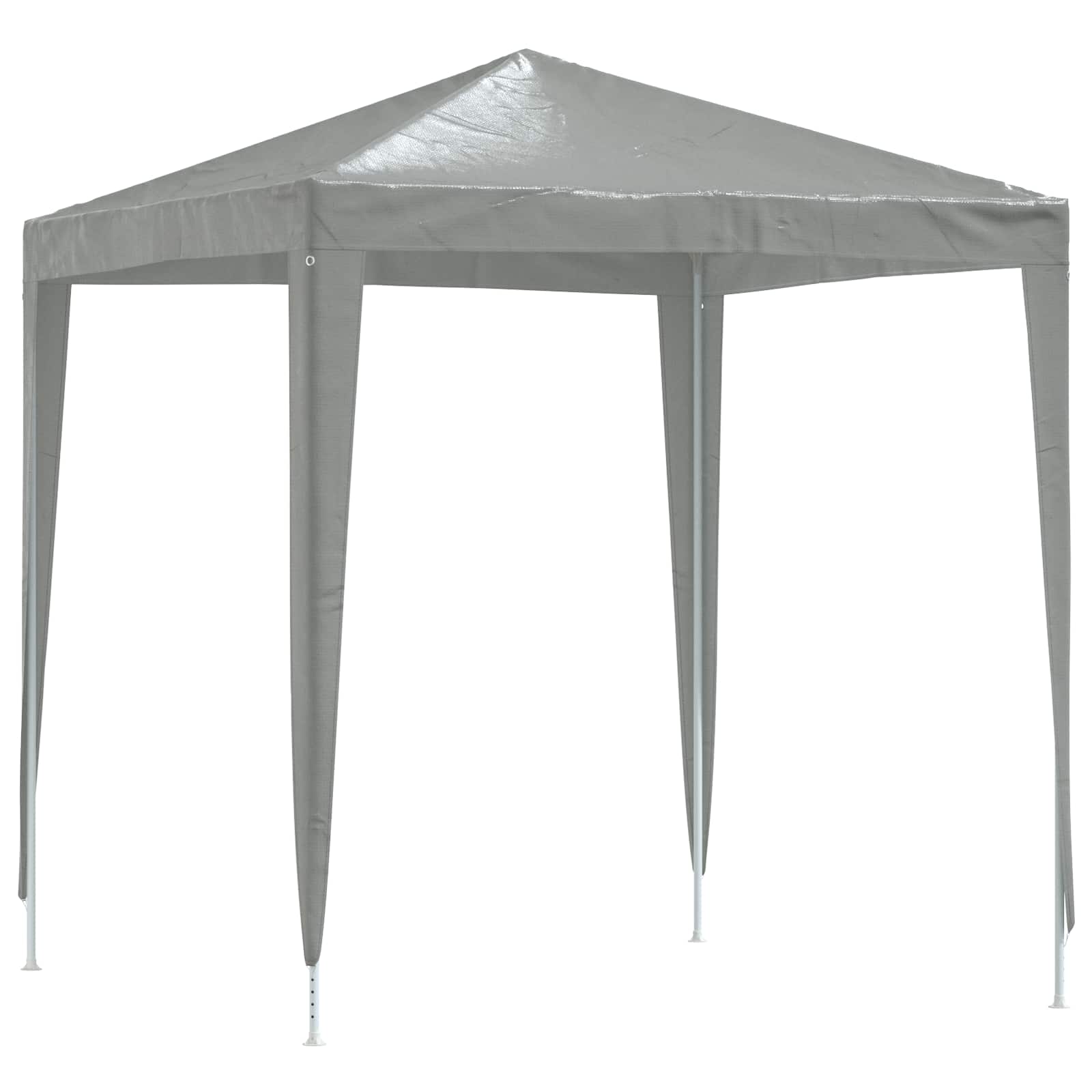 Tenda Party 200 x 200 x 240 cm Grigio Chiaro PE e Acciaio