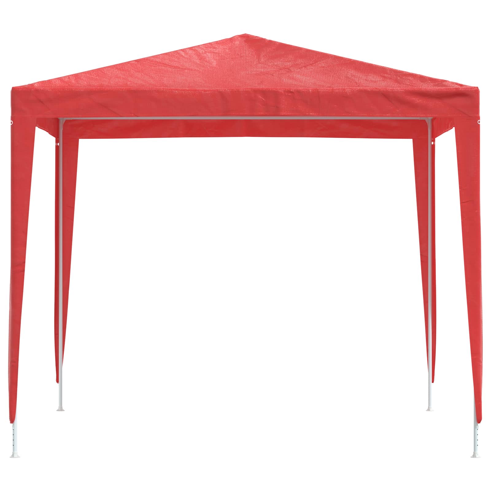 Tenda Party 250 x 250 x 240 cm Rosso PE e Acciaio