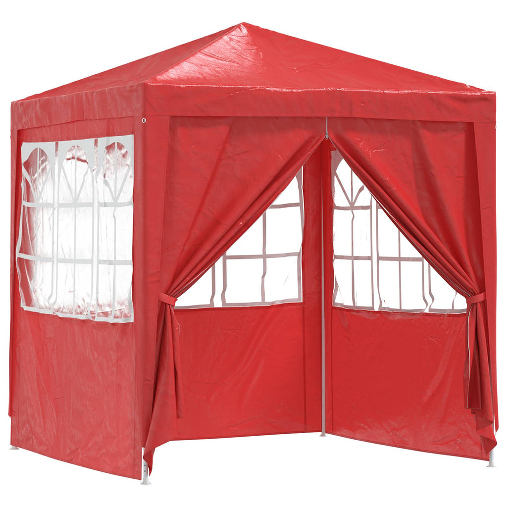 Tenda Party Rosso 200 x 200 x 240 cm PE e Acciaio
