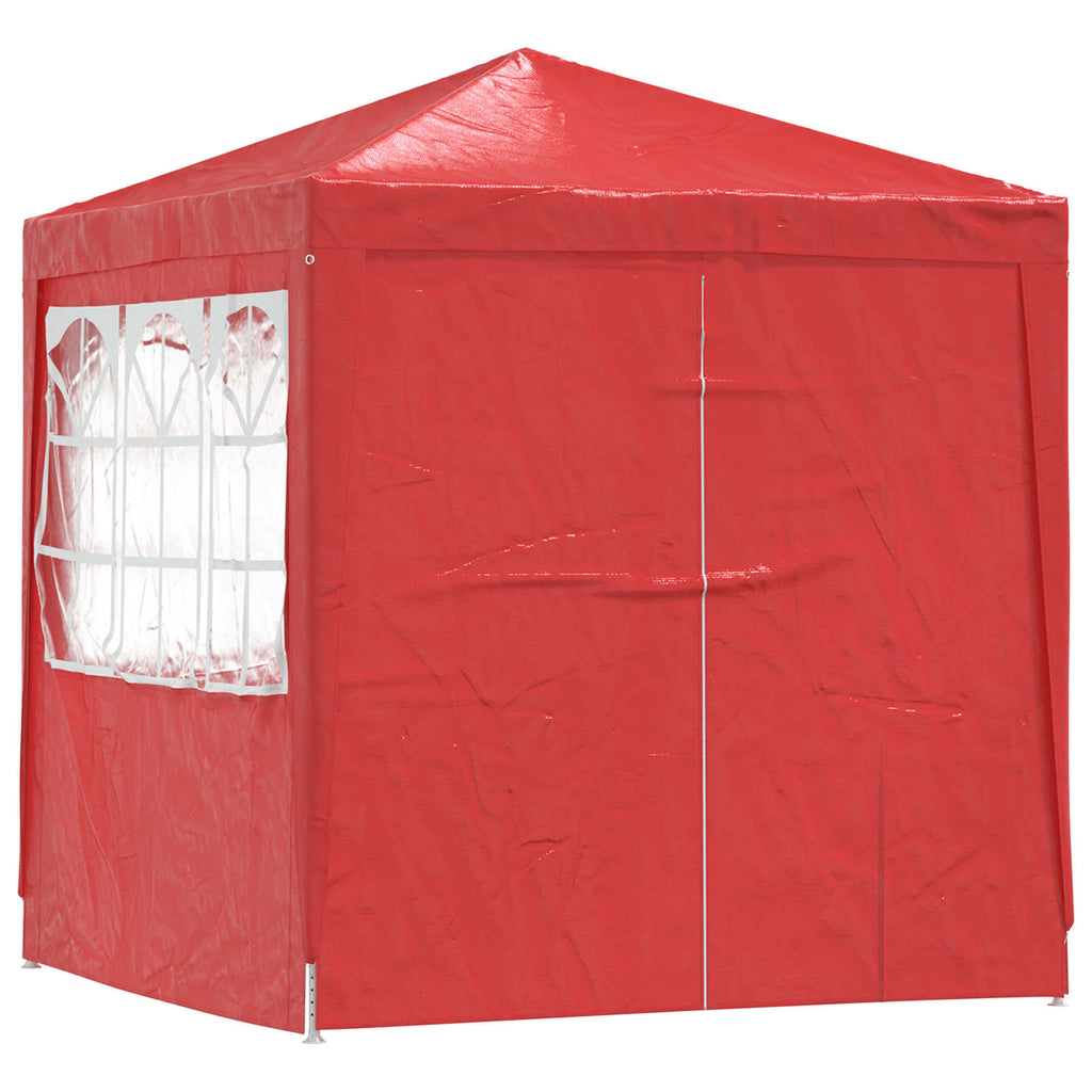 Tenda Party Rosso 200 x 200 x 240 cm PE e Acciaio