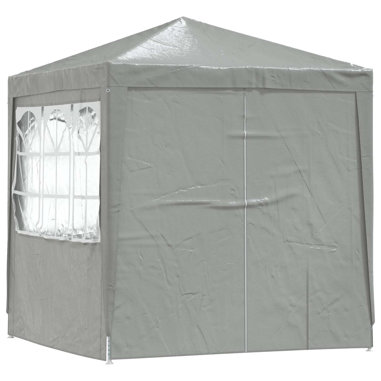 Tenda Party Grigio chiaro 200 x 200 x 240 cm PE e Acciaio