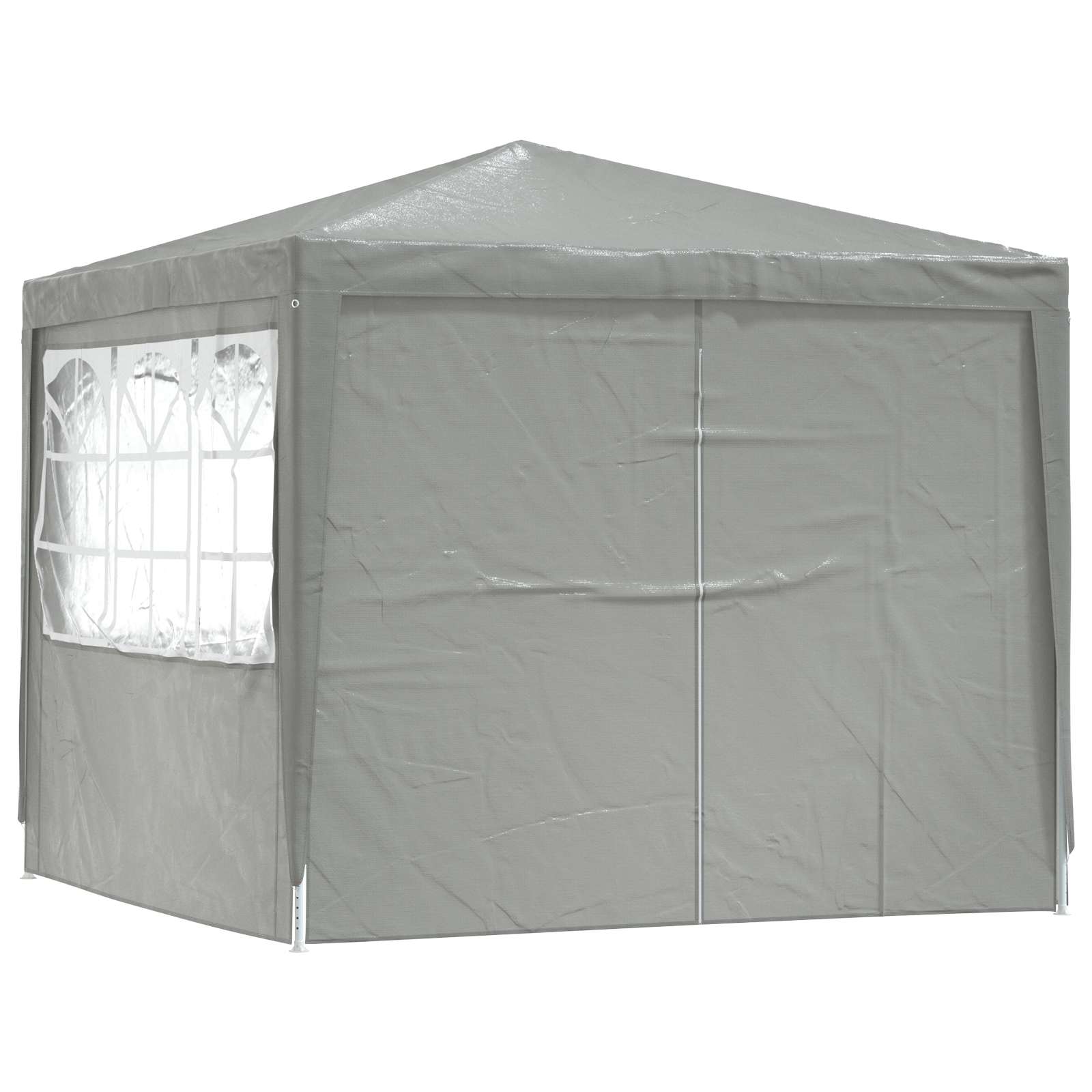 Tenda Party Grigio chiaro 250 x 250 x 240 cm PE e Acciaio