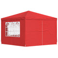 Tenda Party 300 x 300 x 255 cm Rosso PE e Acciaio