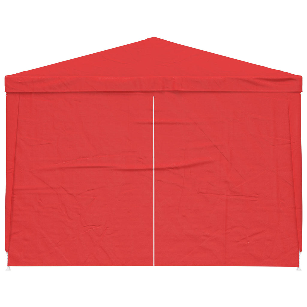 Tenda Party 300 x 300 x 255 cm Rosso PE e Acciaio