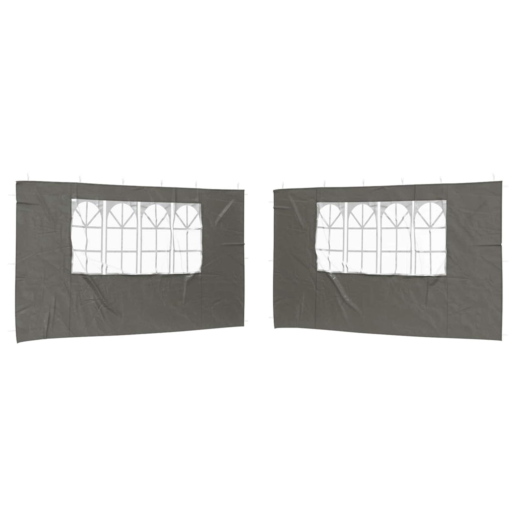 Parete per tenda da festa 2 pz 400 x 195 cm Antracite