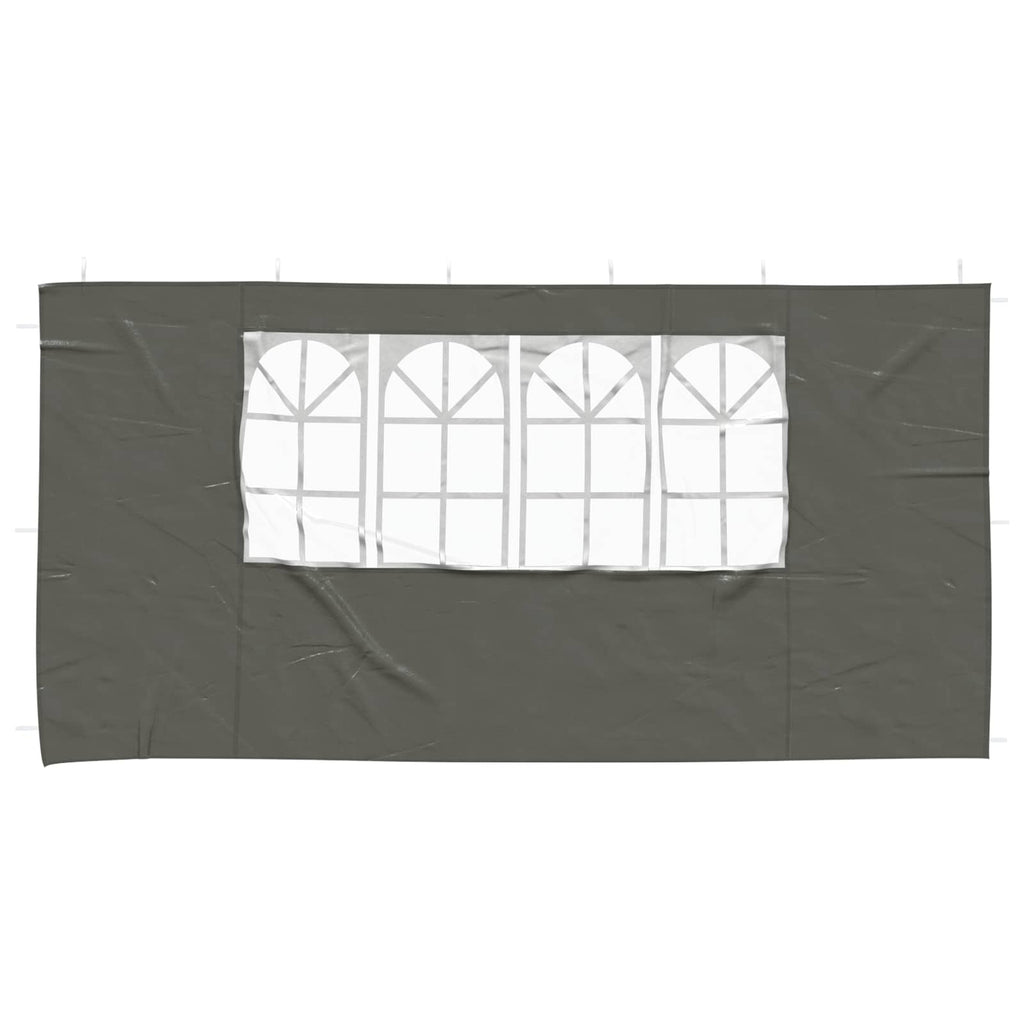 Parete per tenda da festa 2 pz 400 x 195 cm Antracite