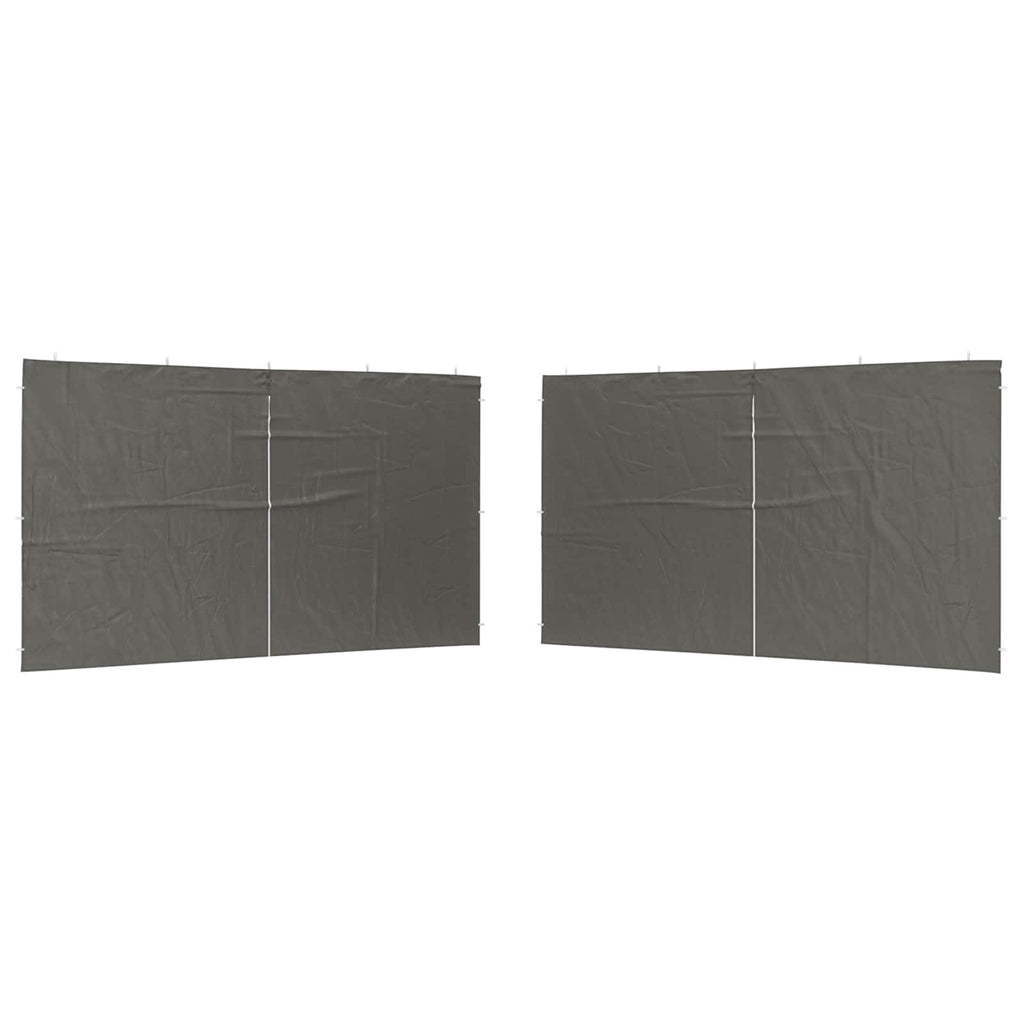 Parete per tenda da festa 2 pz 400 x 195 cm Antracite