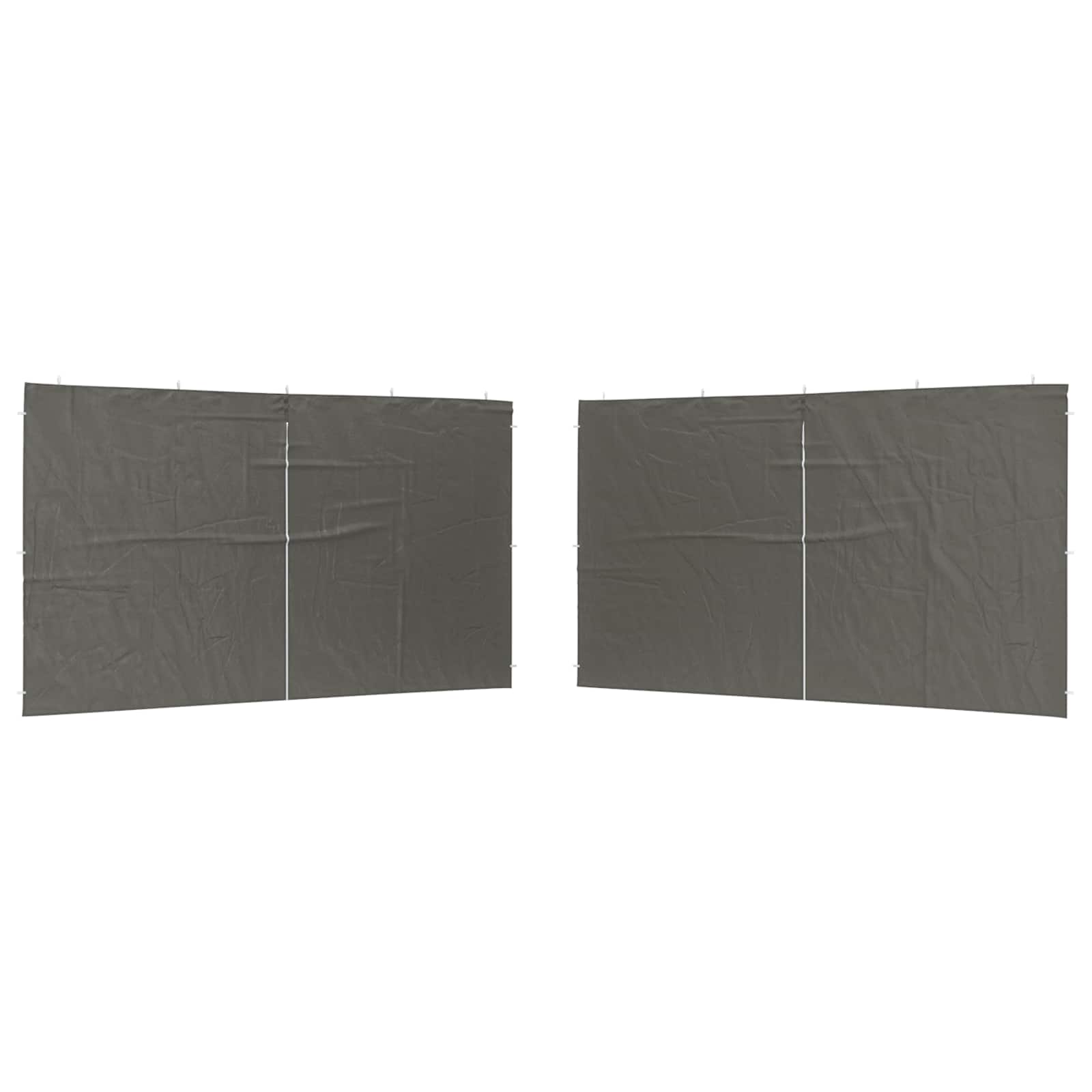 Parete per tenda da festa 2 pz 400 x 195 cm Antracite