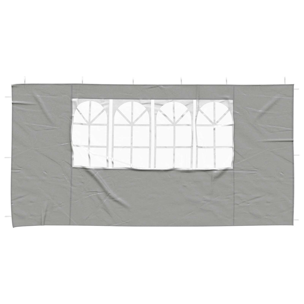 Parete per tenda da festa 2 pz 400 x 195 cm Grigio Chiaro