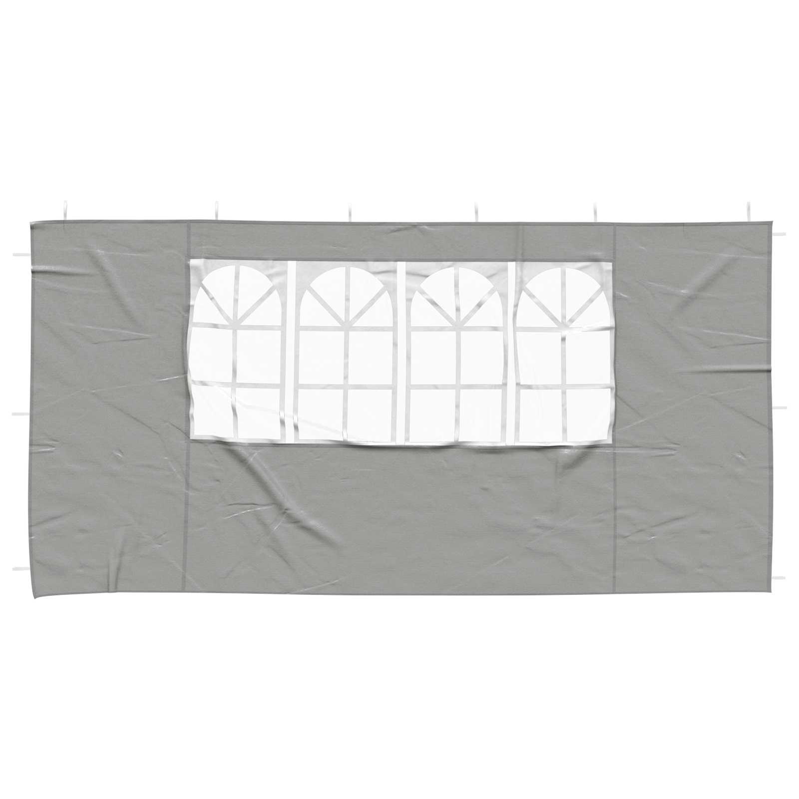 Parete per tenda da festa 2 pz 400 x 195 cm Grigio Chiaro