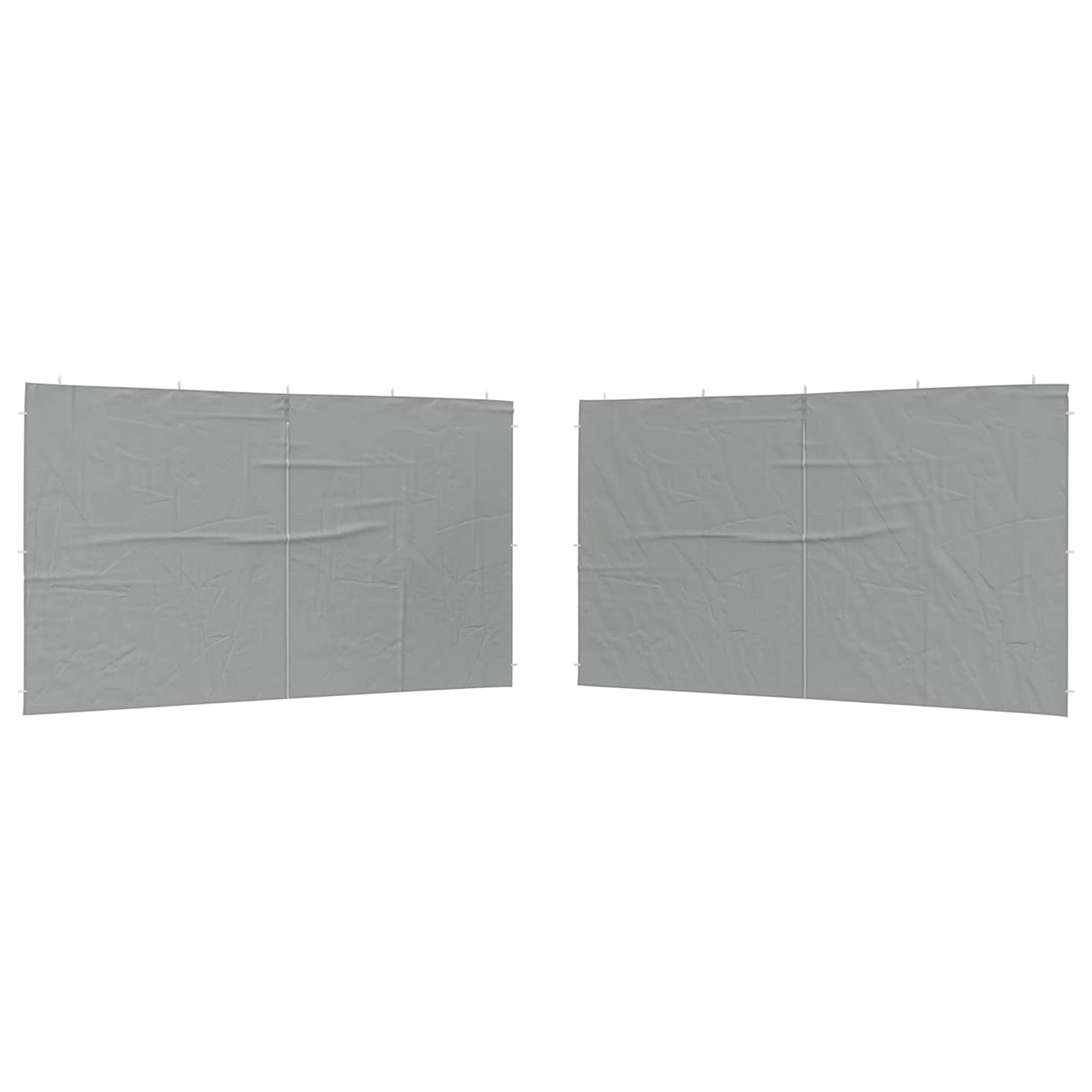 Parete per tenda da festa 2 pz 400 x 195 cm Grigio Chiaro