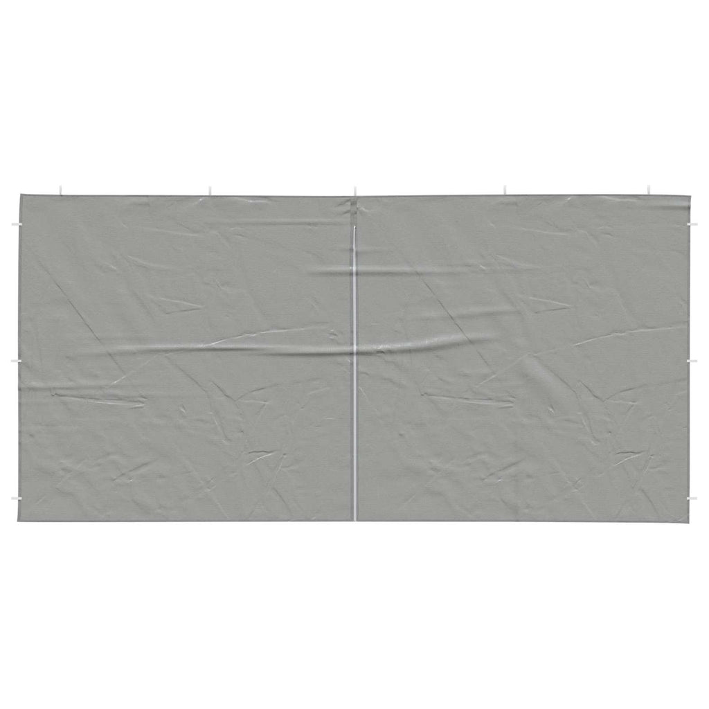 Parete per tenda da festa 2 pz 400 x 195 cm Grigio Chiaro