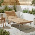 Lettino prendisole pieghevole con cuscino Beige