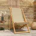 Sedia da spiaggia Beige Legno di teak solido