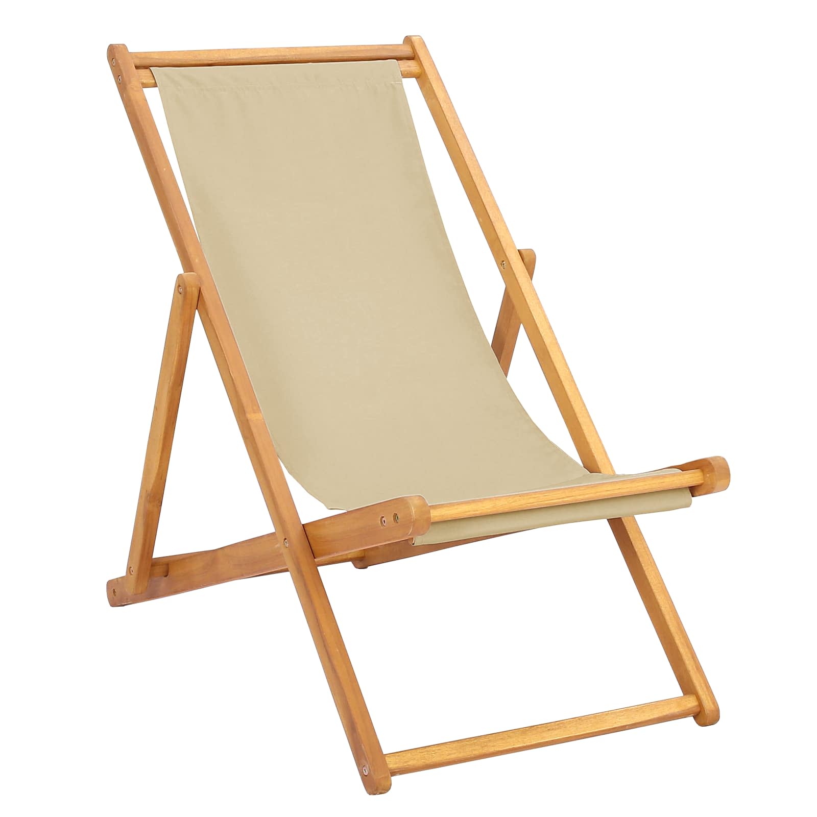 Sedia da spiaggia Beige Legno di teak solido